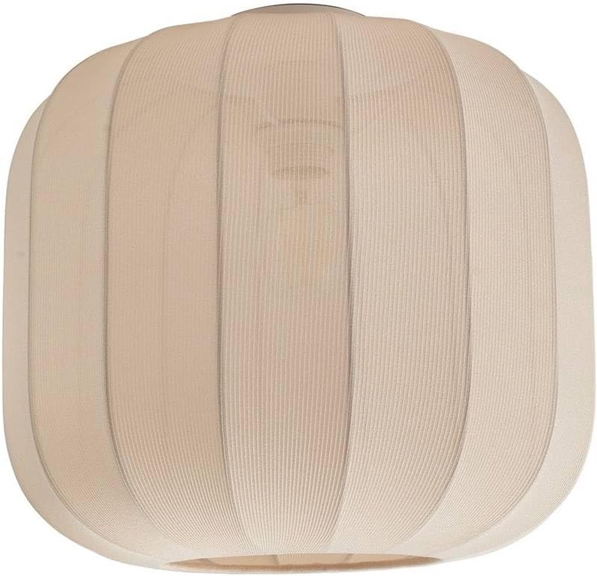 Plafondlamp Helin (Scandinavisch) in crème van textiel (1 vlam, E27) - plafondlamp lamp woonkamerlamp