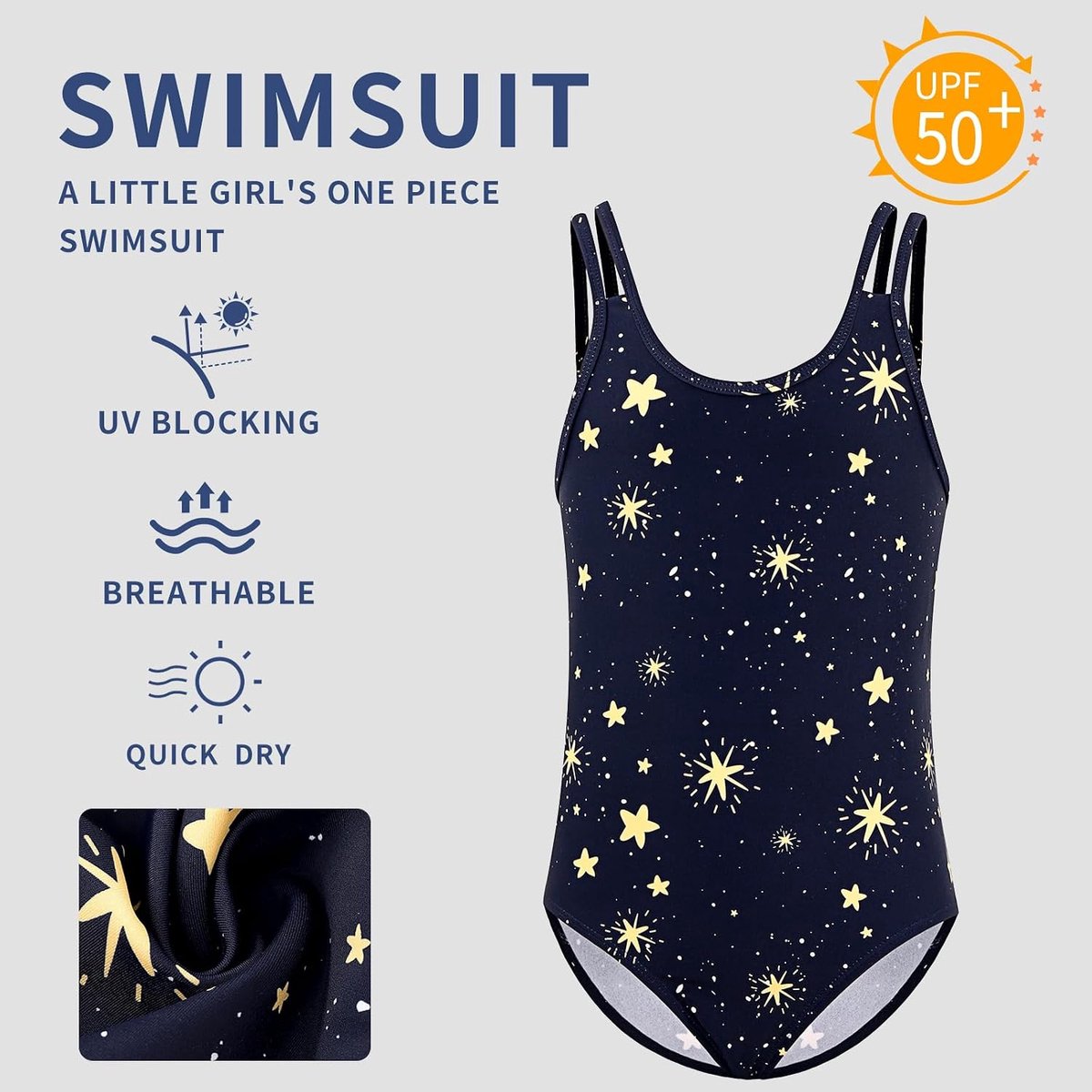 Zwemkleding voor Meisjes UPF 50+ Kinderen Eendelig Badpak Zwempak Sneldrogende Zomervakantie Strandkleding Bikini voor Kinderen 4~12 jaar