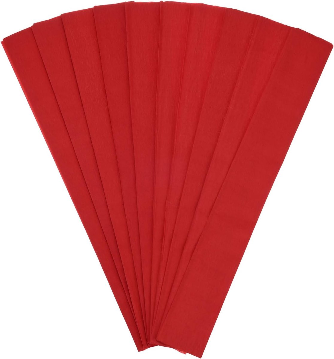 Crêpepapier, 100 x 50 cm zacht breed crêpepapier streamer vel, decoratieve ambachtelijke streamer voor doe-het-zelf ambacht/bloemen maken/decoratie [rood]