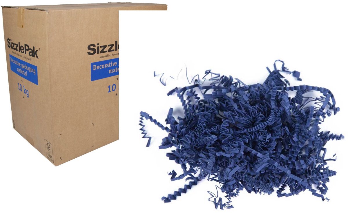 Inpakr SizzlePak Opvulmateriaal Navy Blue - 10 kg - Tot 320 Liter - 1 Doos