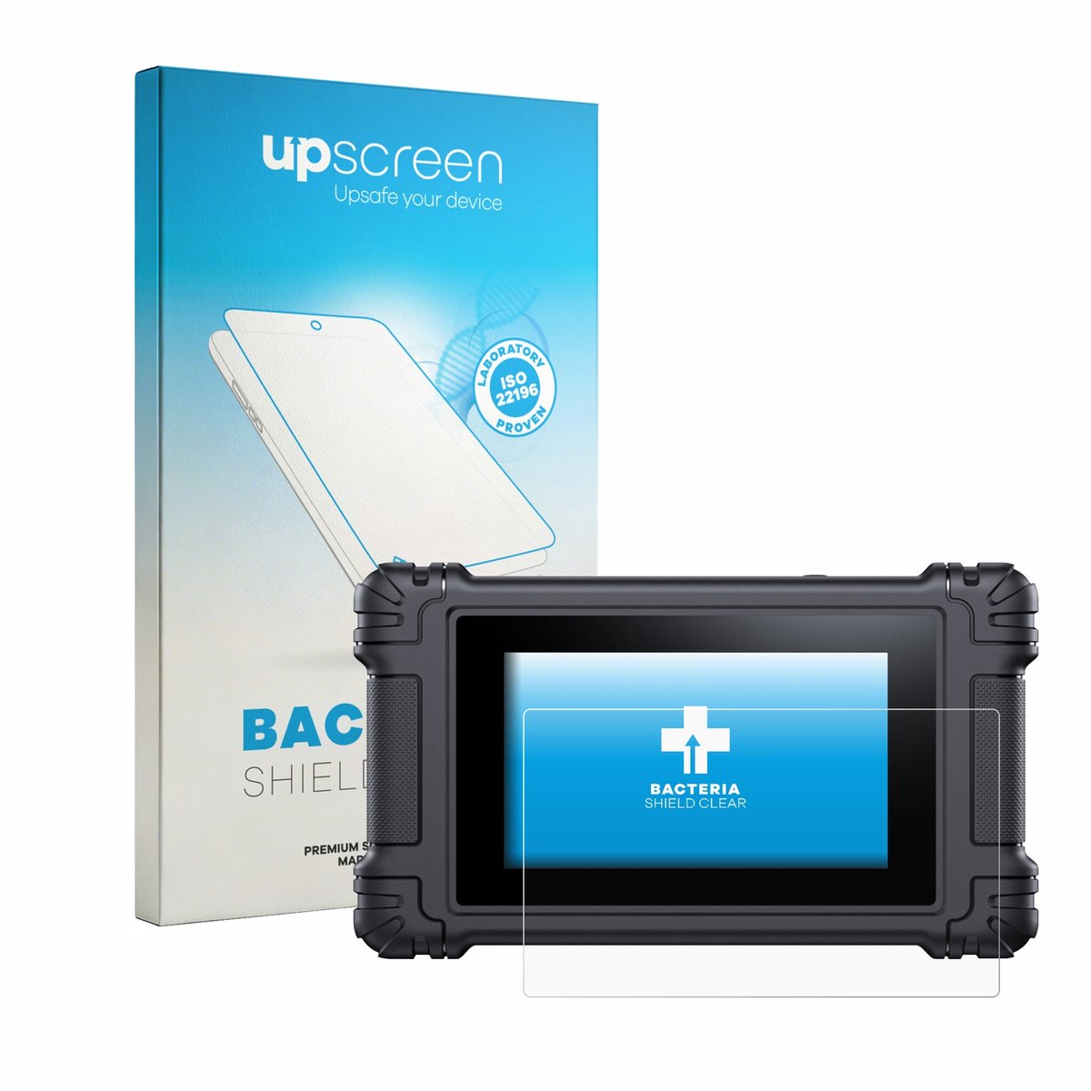 upscreen - Screenprotector voor iCarsoft VAWS V 4.0 - Folie Beschermfolie transparant antibacterieel