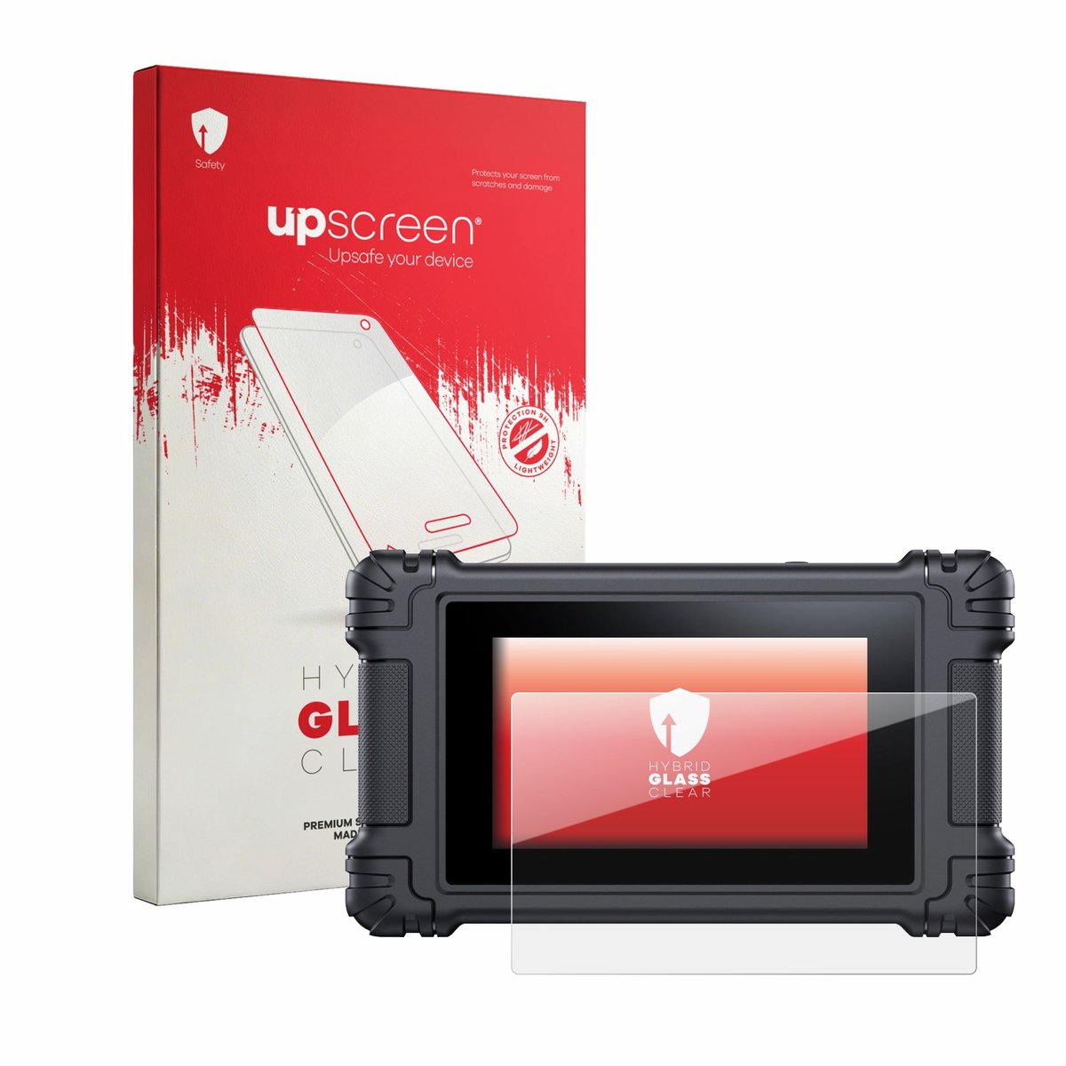upscreen - Screenprotector voor iCarsoft VAWS V 4.0 - Folie Beschermfolie Beschermglas transparant