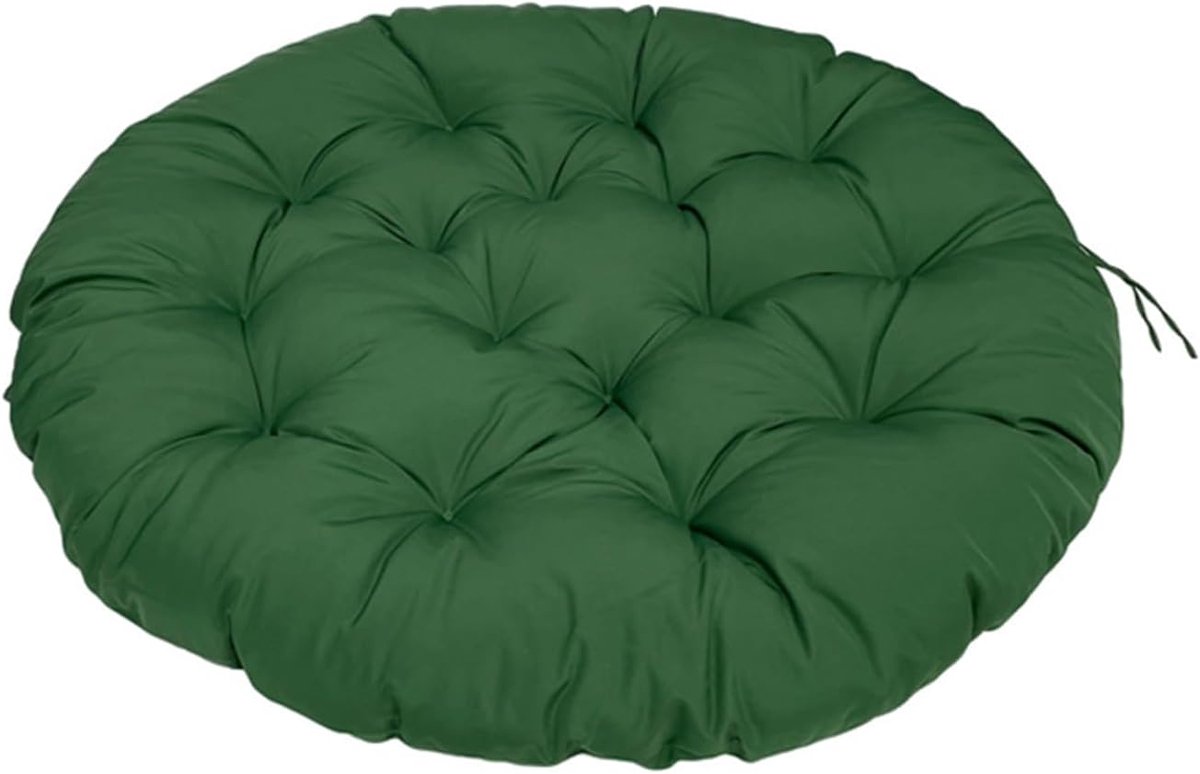 Generisch Hängesessel Kissen Outdoor Rund,Polster, 10cm Dicke Auflage Für Baumwoll Hängeschaukel, Premium Papasansessel Kissen Sitzkissen, Eierstuhl, Rattansessel Sitzpolster,Dark,170cm