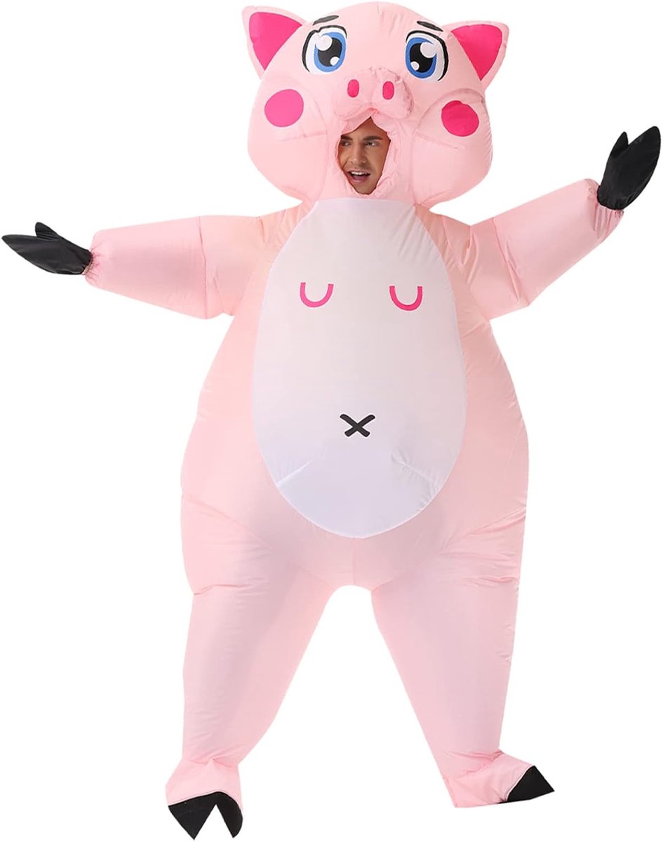 Grappig Opblaasbaar Kostuum Opblazen Outfits Kerstmis Halloween Pak Festival Pak
