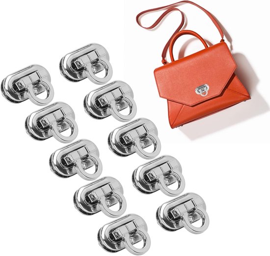 draaislotsluiting, compact formaat tas draaislot Eenvoudig te installeren Multifunctioneel 10PCS Hoge hardheid voor koffers — afbeelding 2
