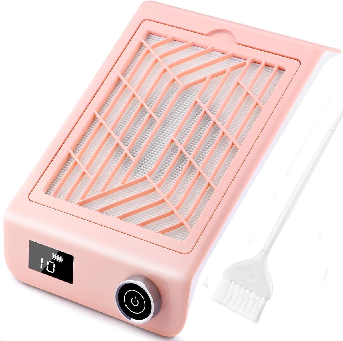 Nagelstofzuiger met accu, krachtige stofafzuiging, stofzuiger voor nagels, professionele elektrische stofzuiger met herbruikbaar filter, voor salon thuis