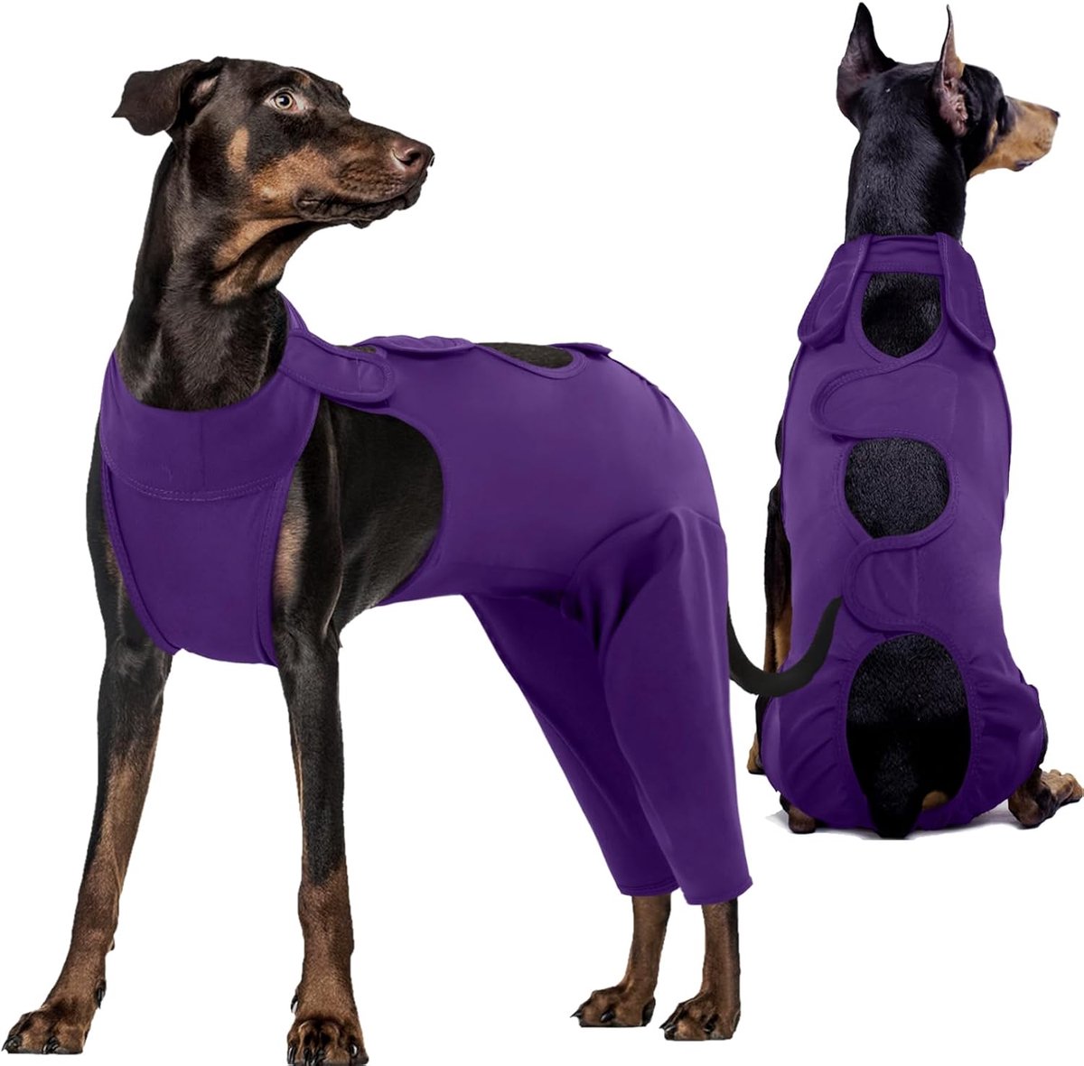 Herstelpak voor hondenoperaties, lichaamspak voor na de operatie, comfortabel kegelalternatief, voorkomt likken, honden-onesies herstelpak voor huisdieren na de operatie voor mannetjes en