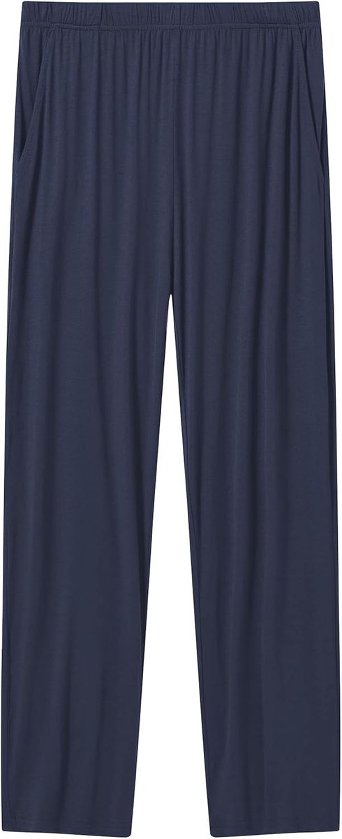 Soft knit pyjamabroek lange modal pyjamabroek slaapbroek wijd loungewear