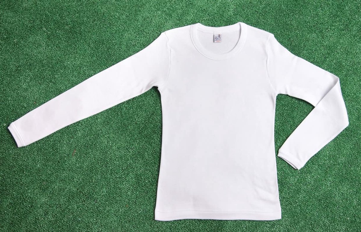 Made in Italy - 3 shirts intieme shirts voor kinderen, 100% warm katoen voor de winter