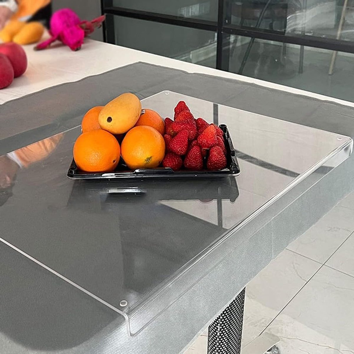 transparante acryl snijplanken, aanrechtbladbeschermer voor huishoudelijke keukens, restaurants, keukensituaties. (B)