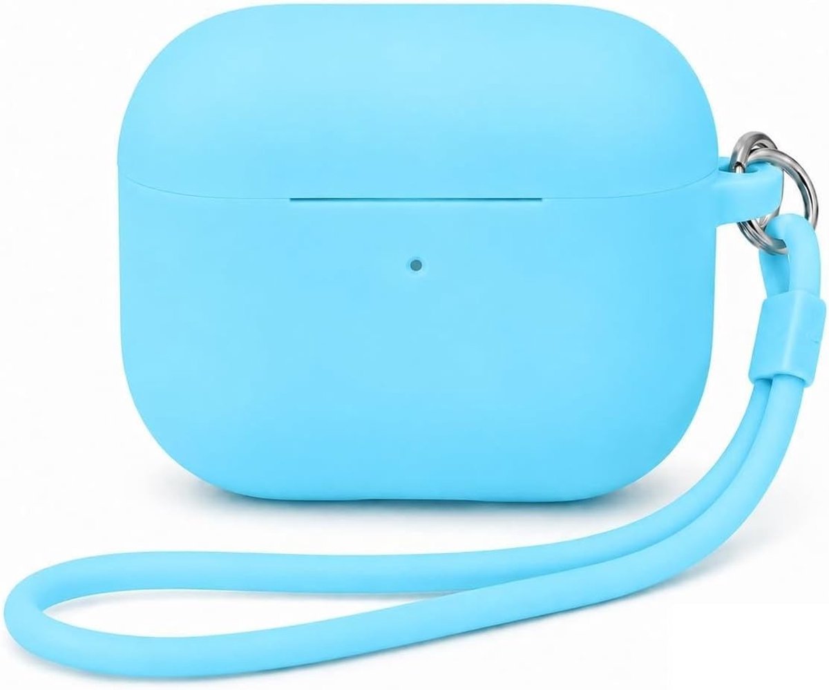 Luminous siliconen hoes voor 4e generatie oordopjes, schokbestendig, krasbestendig en met LED-indicator, inclusief handige strap en 2-in-1 accessoire set