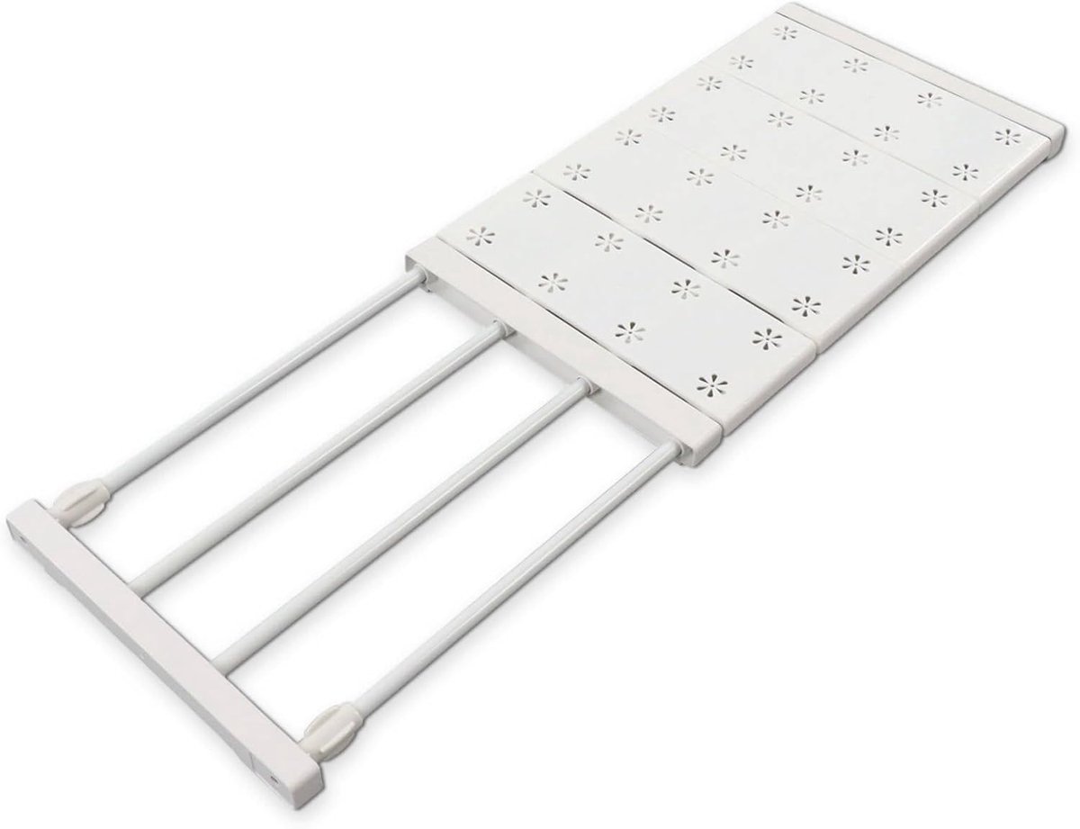 Kastspanningsplank, Kledingkastverdelingsbordopslag Uitschuifbare Staaf Ruimtebesparend Gelaagd Scheidingsbord Voor Kast(48-80cm)