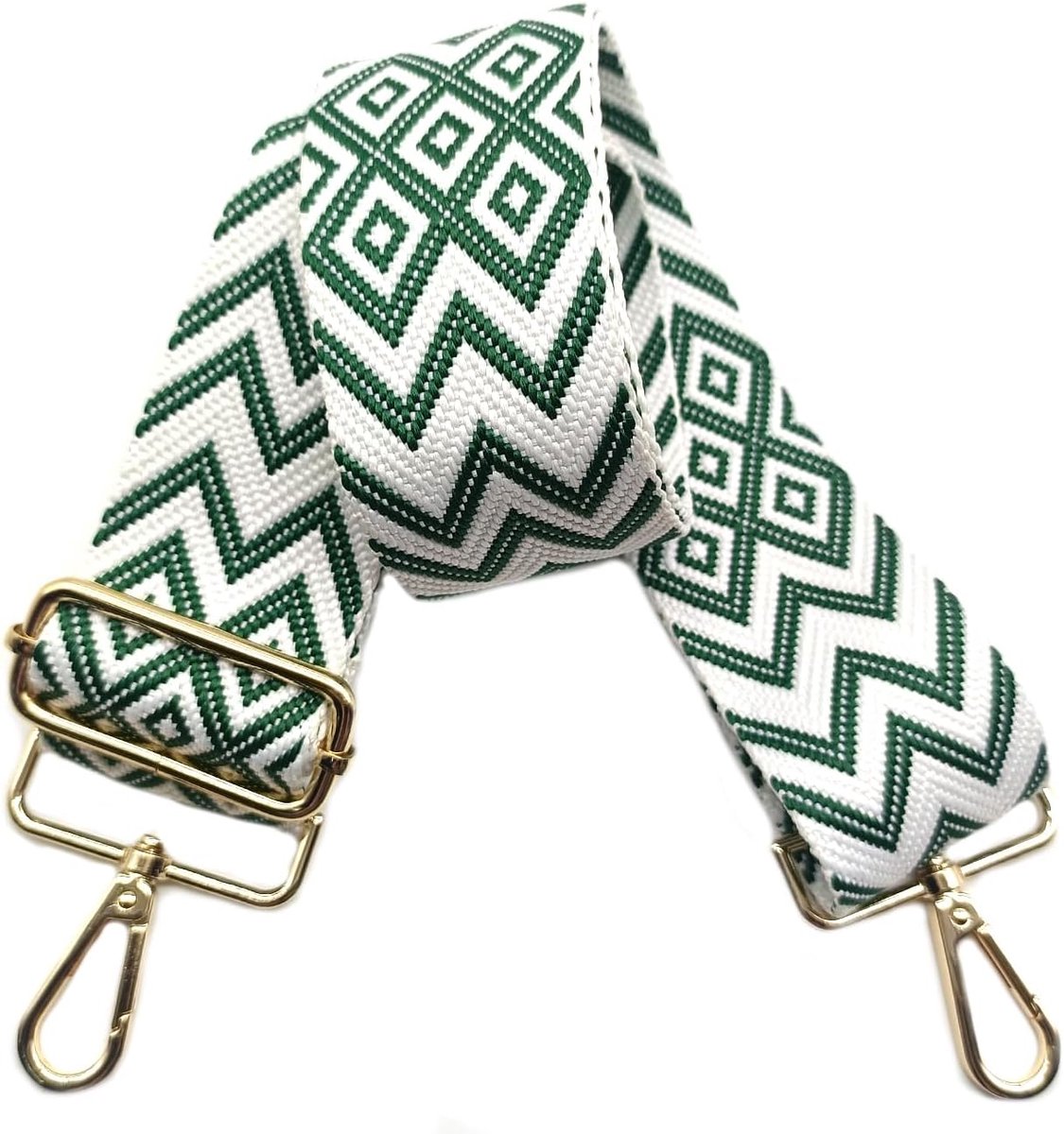 Schouderriem voor tas, 5 cm, brede riem, schoudertas, verstelbaar, schouderriem, verwisselbare handtas met goudkleurige gesp, voor dames, doe-het-zelf, schouderriem, accessoires (groen), 05