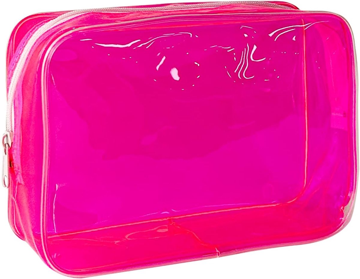 Pvc-toilettas in 1 heldere kleuren, grote capaciteit, Roze-1 stuk, 18 x 12 x 6 cm, modern