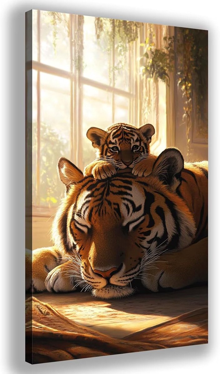 Diamond Painting voor volwassenen, 5D Diamond Painting, complete set, dierendesign, 50 x 100 cm canvas, mozaïek strass, diamantschilderij, borduurwerk, kruissteek, tijdverdrijf voor volwassenen