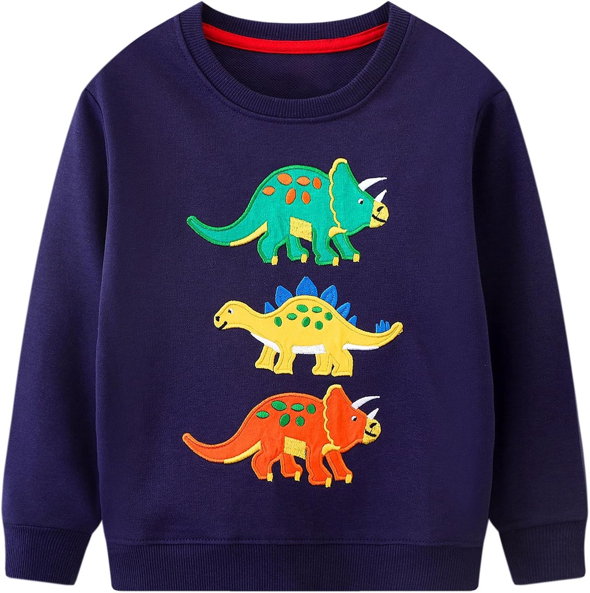 Sweatshirts Jongens Lange Mouw Trui Katoen Kids Dinosaurus Shirts Sport T-shirt Lange Mouw Shirt Activewear zonder Hoodie Warme Winter Lente Herfst Tops Tops 2-7 Jaar Maat 92-122