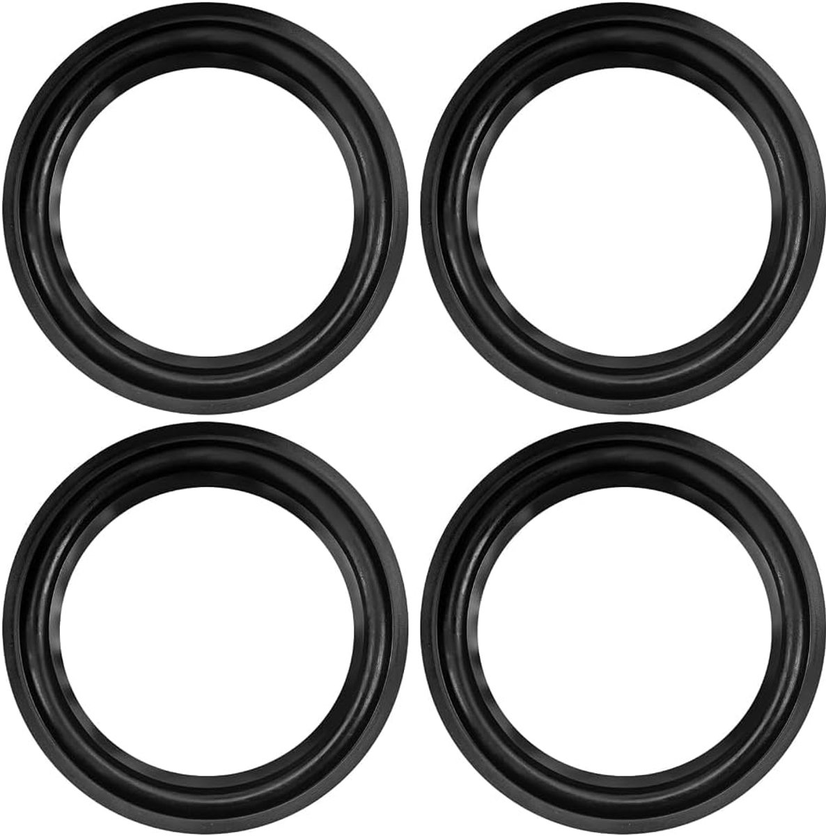 Rekbare randen, vervangende set woofer, audio-reparatieaccessoires voor luidsprekers, onderhoud en geluidsverbetering, 4 stuks