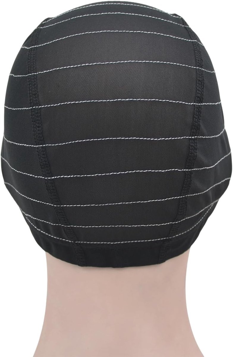 Dome Pruikbasis met Richtlijnenkaart voor Pruiken Maken - Rekbare Pruikdoppen voor Beginners (13x4 S)