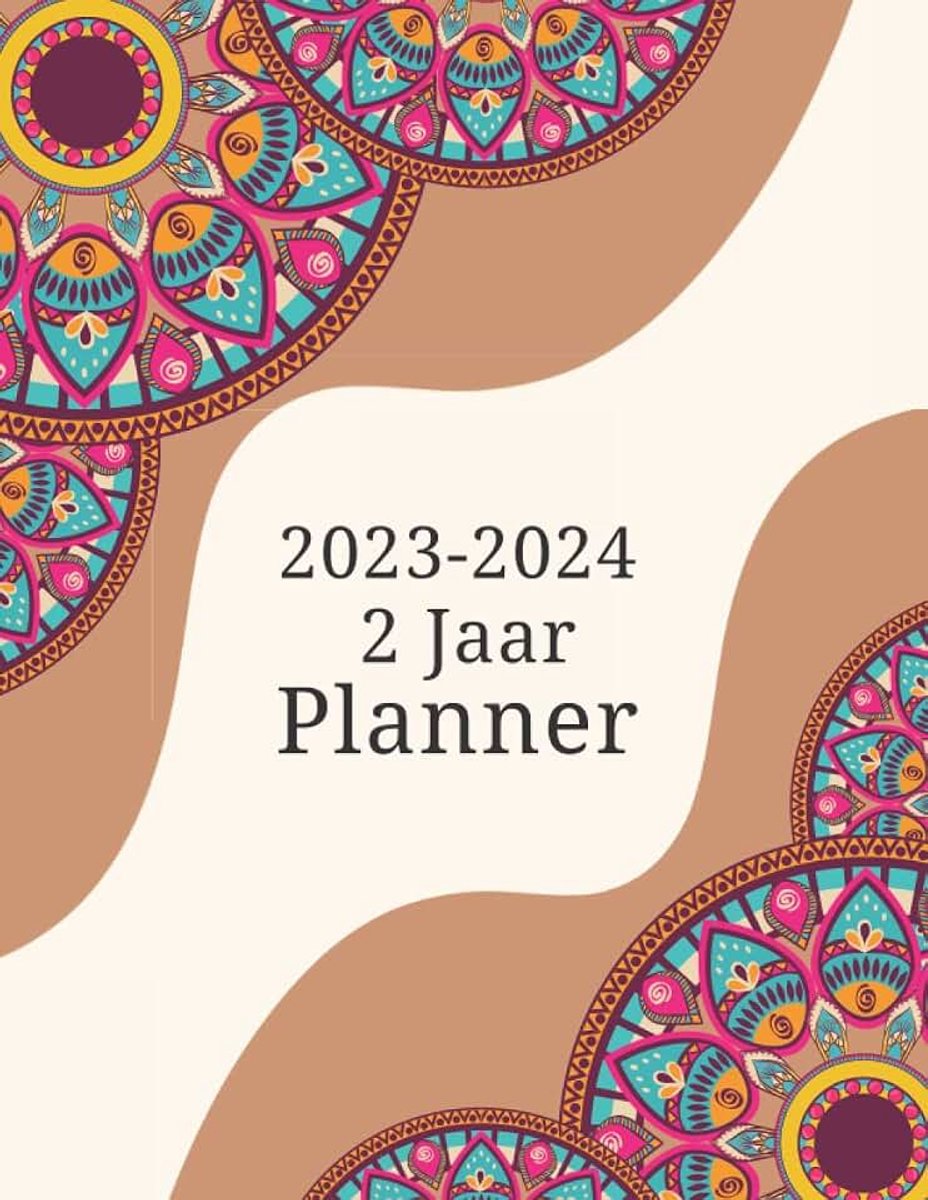 Jaar Planner 2023 - 2024: Grote tweejarige planner met bloementhema | 2-jarige maandelijkse planner kalender 2023-2024 | Januari 2023 tot ... met feestdagen | Agenda Schema Organisator