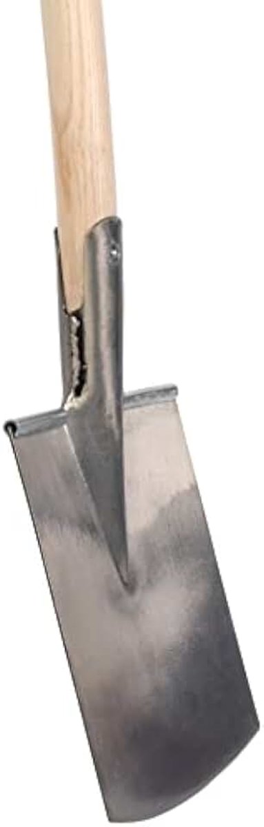 Tools – Damesspade – Blank gepolijst – Essenhouten steel – 85 cm