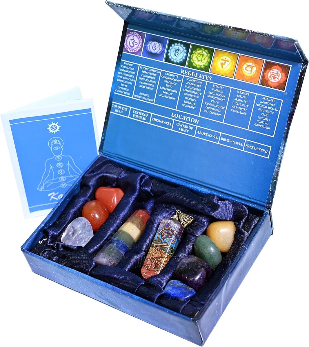 Kristallen en edelstenen genezing zeven natuurstenen chakra 10 stuks meditatie kristal spirituele geschenken voor vrouwen Reiki Chakra orgon hanger 7 chakra toverstaf