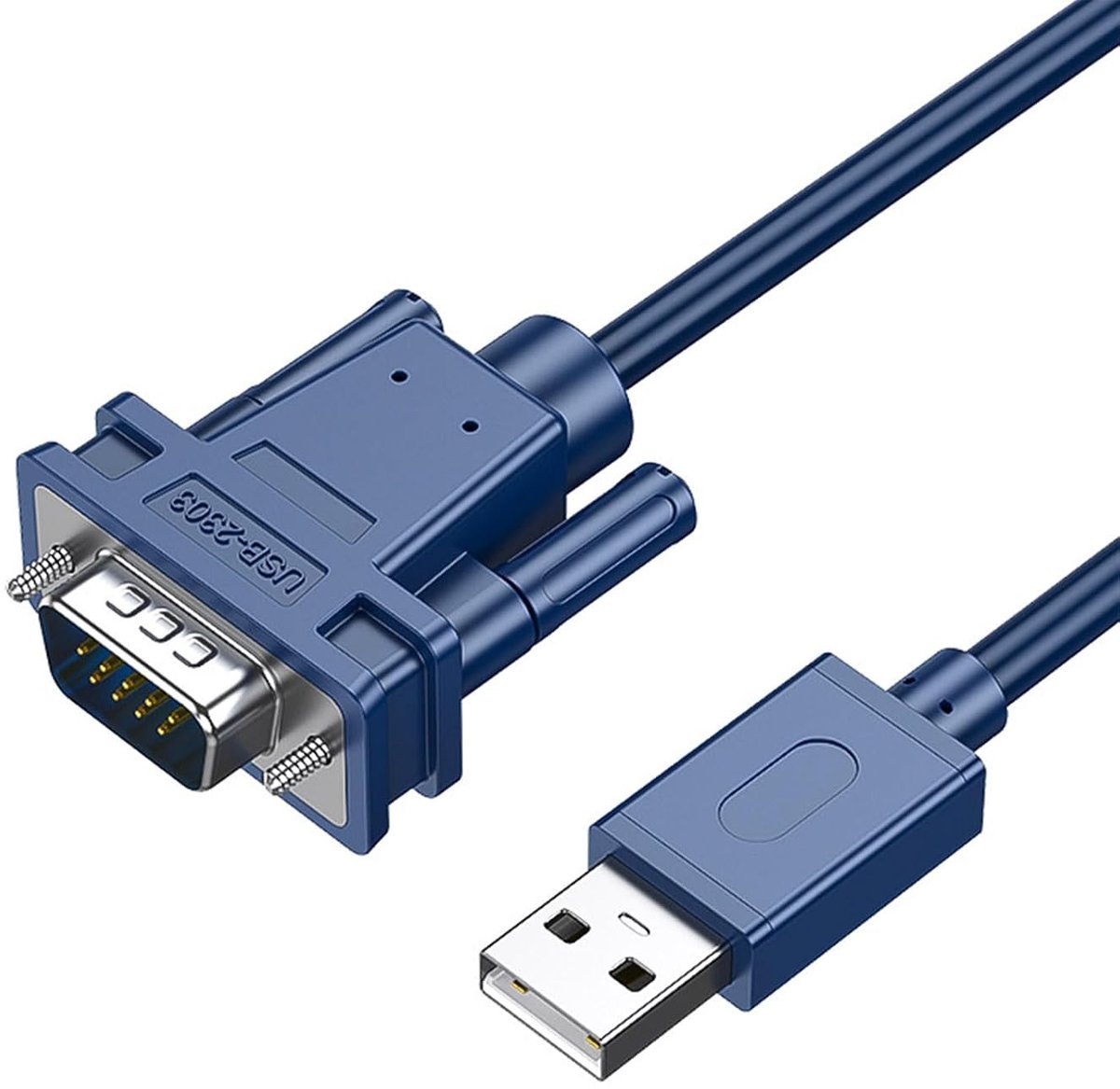 Naar RS232 / serieel / DB9 adapterconverter, 1,2 m, serieel USB naar RS-232 (9 pins) DB9 met PL2303 Prolific chipset, compatibel met Windows 11/10/8.1/8/7, Mac OS X 10.6 en hoger