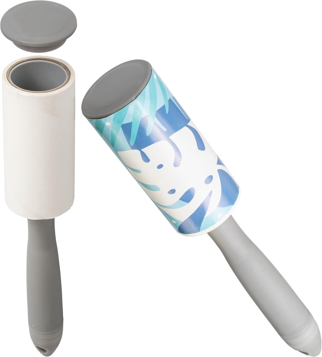 Pluisroller met geheim vak, 2 stuks, grote verstopplaats in pluisrol, met schroefsluiting, bewaarplaats voor waardevolle spullen, geheime verstopplaats voor geld, pluisverwijderaar, geldverstopping,