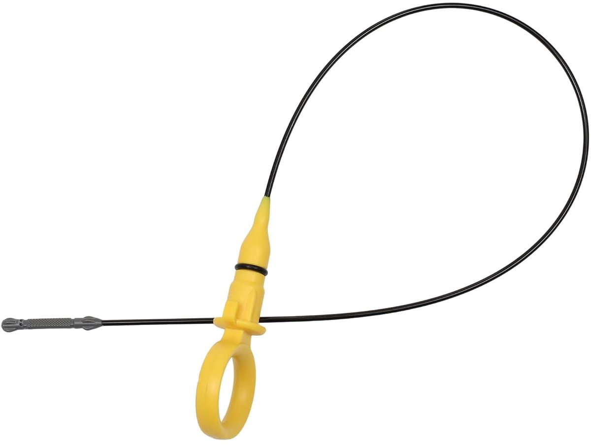 Motorolie Peilstok No.04L115611F Oliepeilstok Dubbele Gat Indicator voor Audi A3 1.6 TDI 2012-2015 Plastic Metaal Geel Zilveren Toon