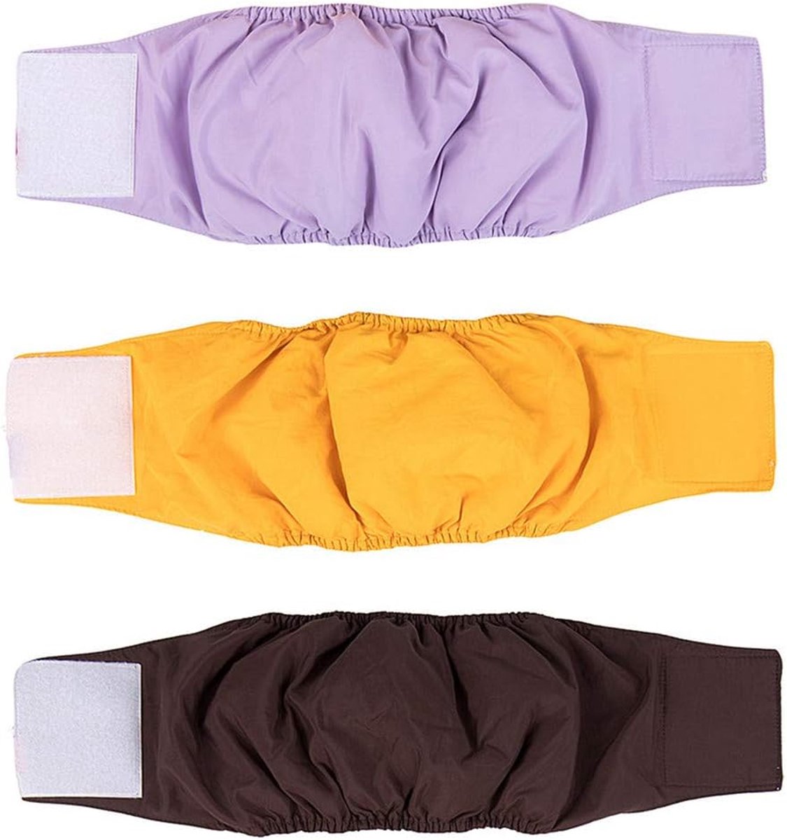 Luiers (verpakking van 3) - urine-incontinentie hond buikband (XL (taille: 62-75 cm)