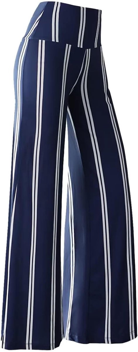 Fluid Pants Dames Chique en Elegante Elastische Taille Hoge Taille Brede Zomer Broek Palazzo Lounge