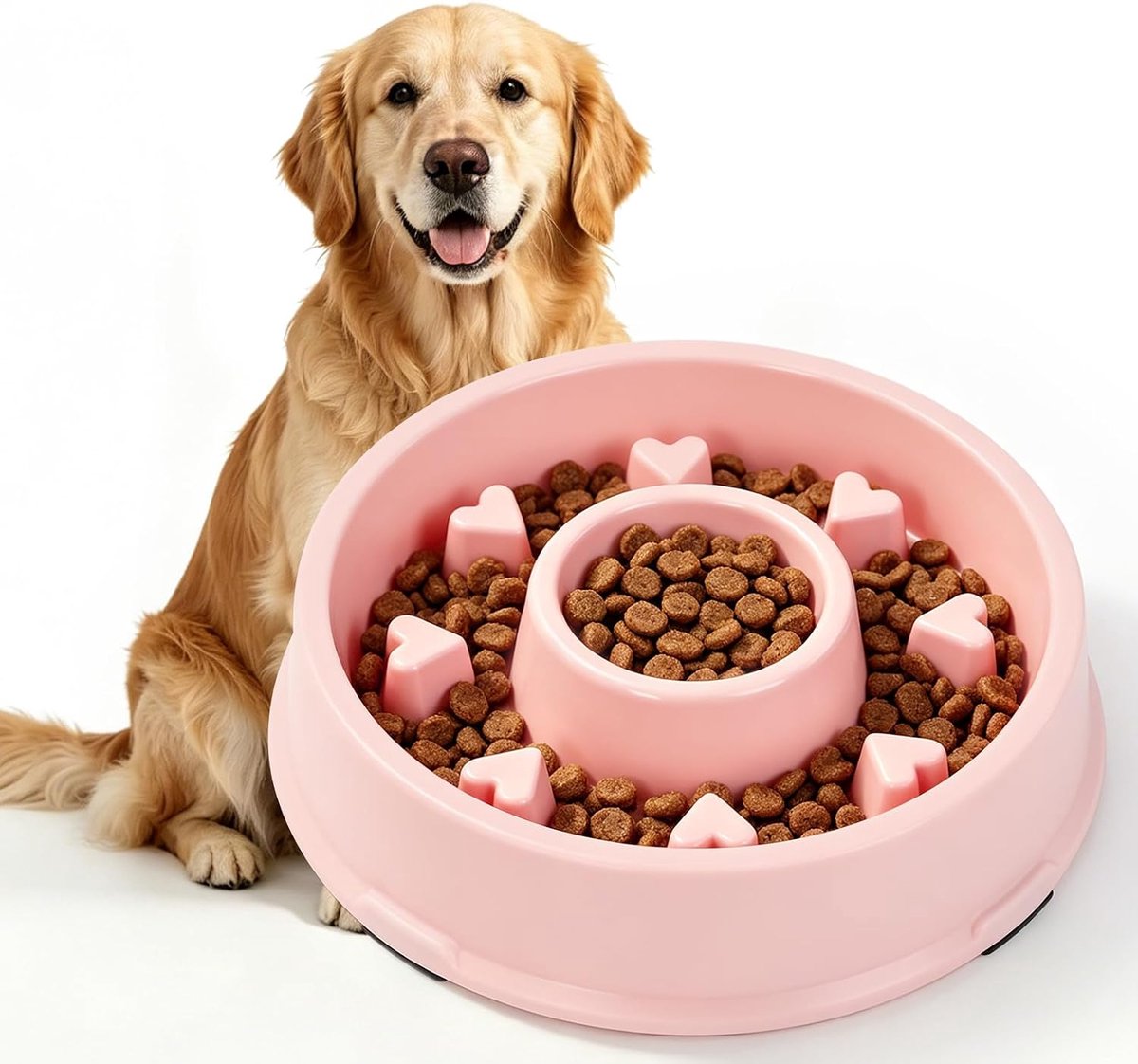 1 x anti-eetbak voor honden, antislip, interactief