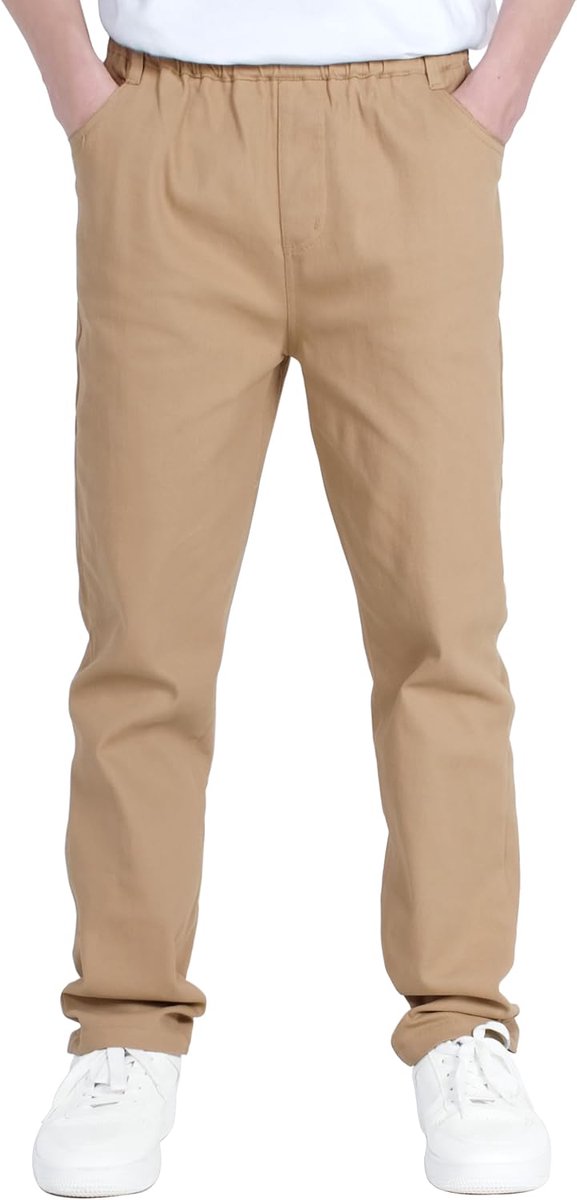 Cargobroek Voor Jongens, Joggingbroek Met Elastische Taille Voor Kinderen Met Contrastdetails
