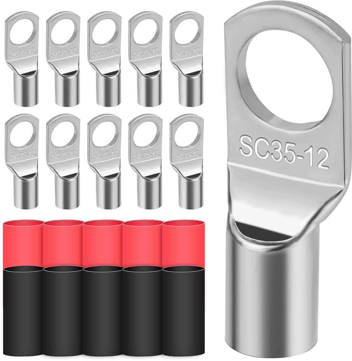 10 stuks, 35 mm², vertind koper, SC35-12