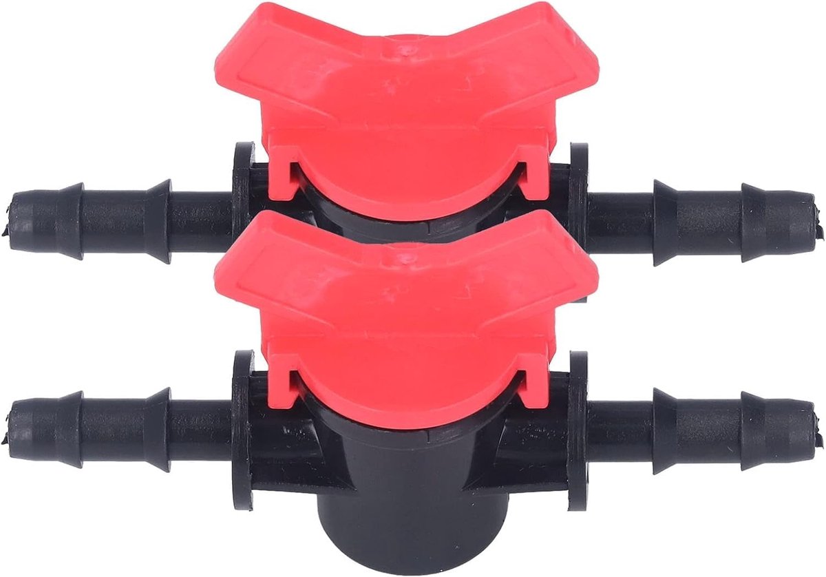 2 STKS Flow Regulator ABS Plastic Vloeistof Regelklep Water Afsluiter Waterpomp Recht Door Klep (8MM stroomregelaar)