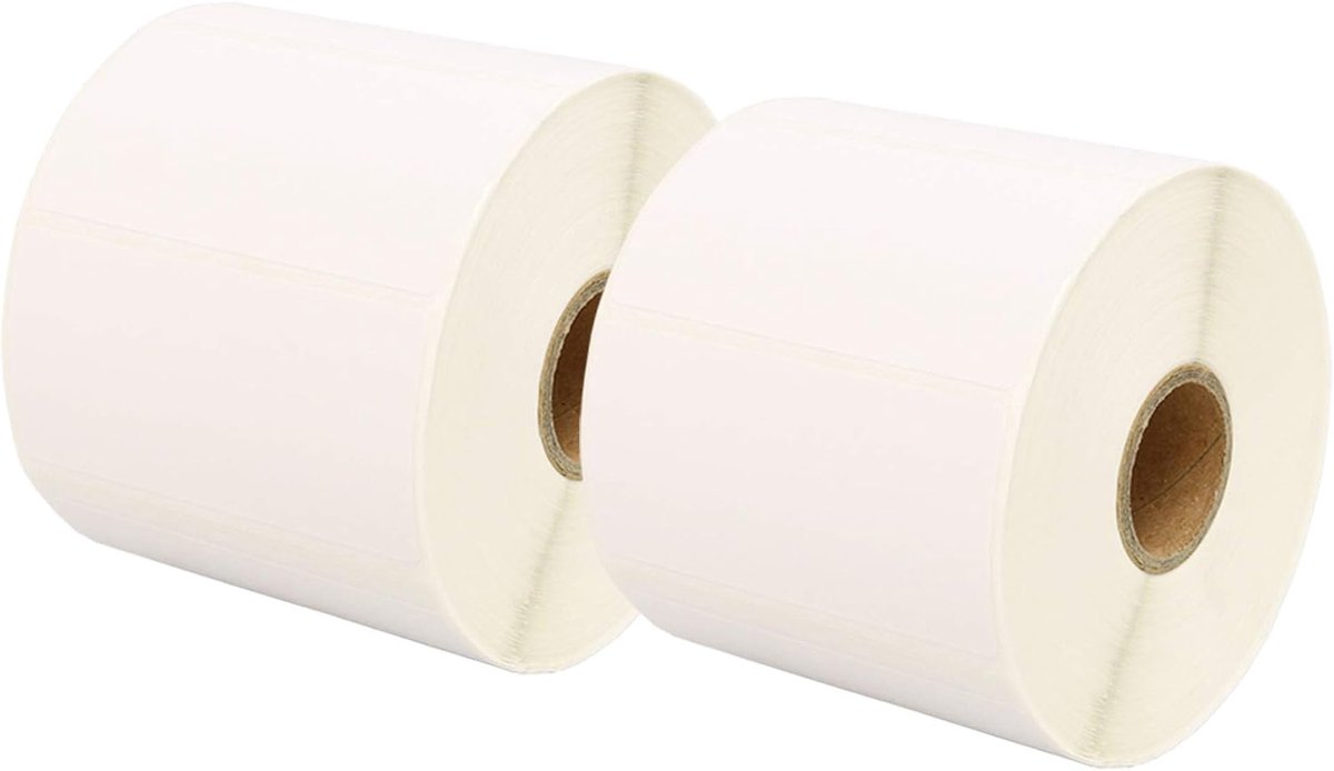 2 Rollen 72mm x 36mm Witte Direct Thermische Etiketten Compatibel met Zebra GK420d GK420t GC420d GX420d GX420t GC420t GX430t GT800 LP2844 TLP 2844 Citizen CL-S521 CL-S621 CL-S631 (1000 Stuks/Rol)