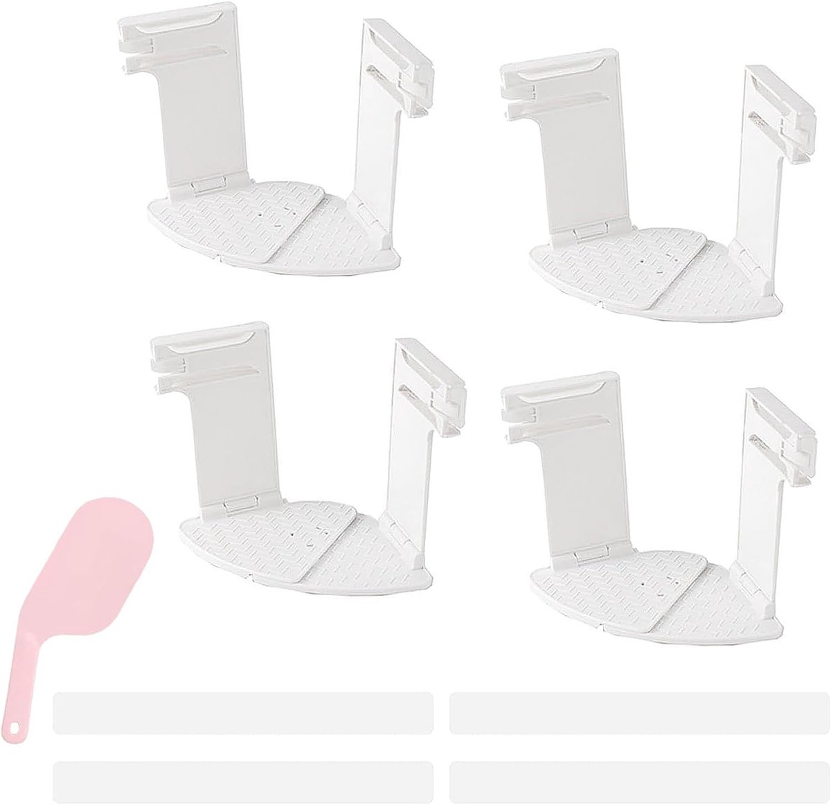4 stuks draaibare lakenhouders, opvouwbare lakclips en dekbedclips om op hun plaats te houden, antislip hoeslaken grijpers voor de meeste matrassen