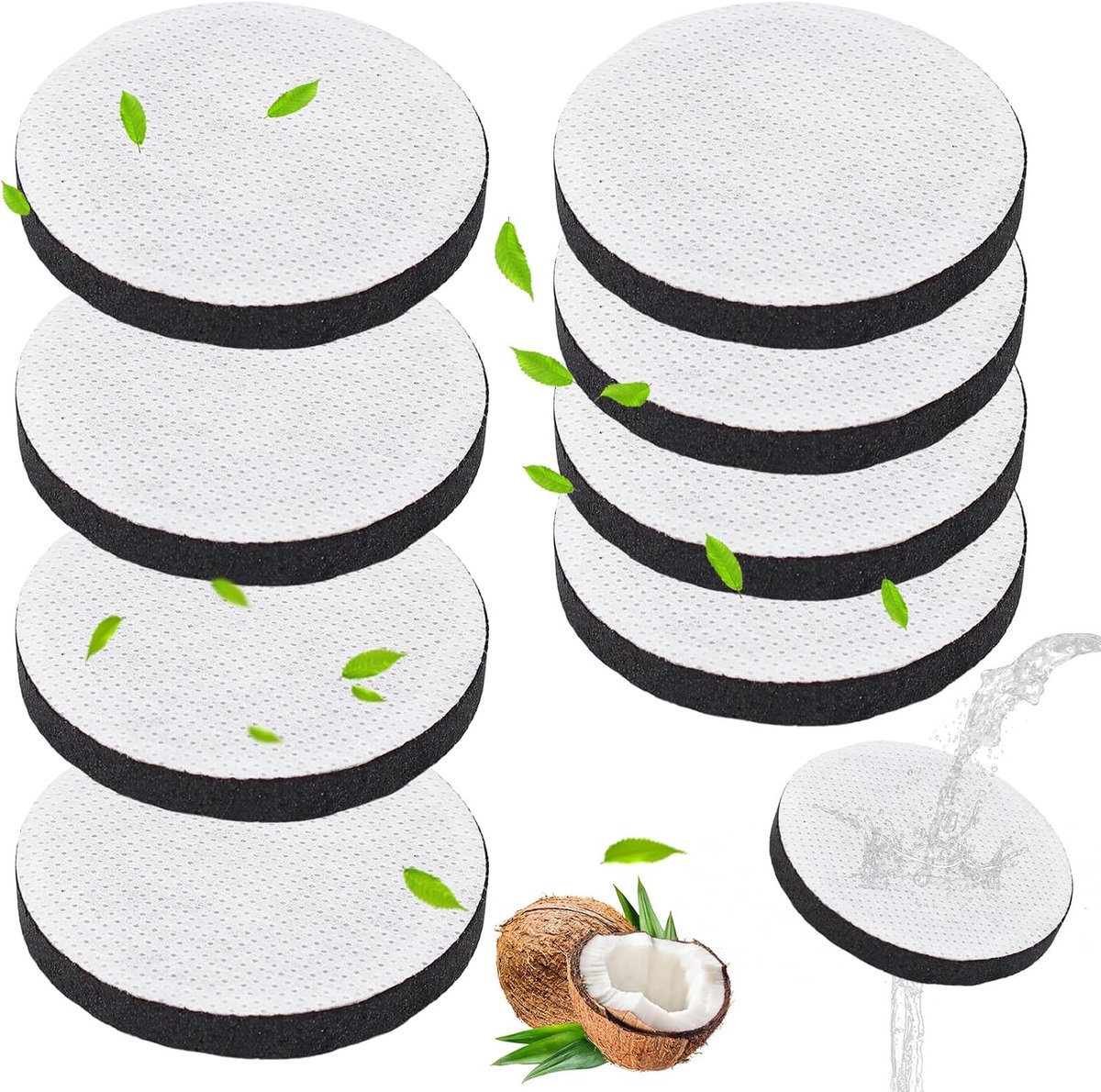 8 stuks waterfilters voor Brita Fill & Go waterfilterflessen | karaffen, fles waterfilterschijven, vermindert PFAS, bacteriën, chloor, microdeeltjes