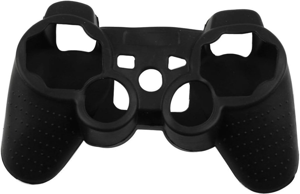 Skin Siliconen Grip Cover Case voor Sony PS3 Controller PlayStation 3 Dualshock Draadloze Game Controllers (zwart)