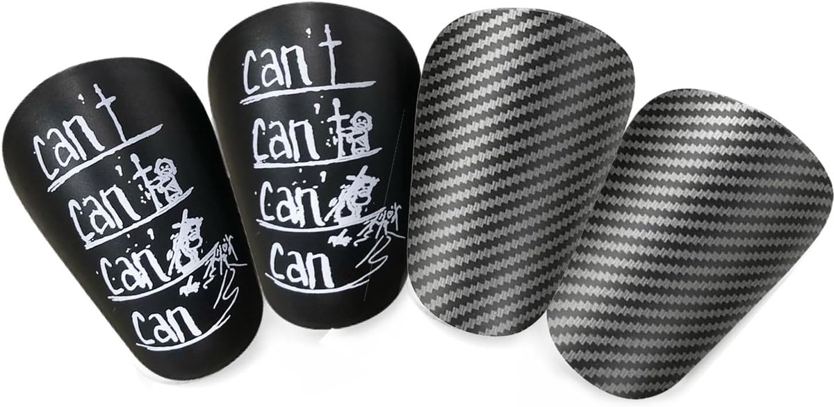 Football Shin Pads, compacte maten 8,9 x 4,9 cm, grafbare voetbalbeschermkussens, jongens/meisjes, voor mannen, vrouwen, jongens en meisjes, ultralicht