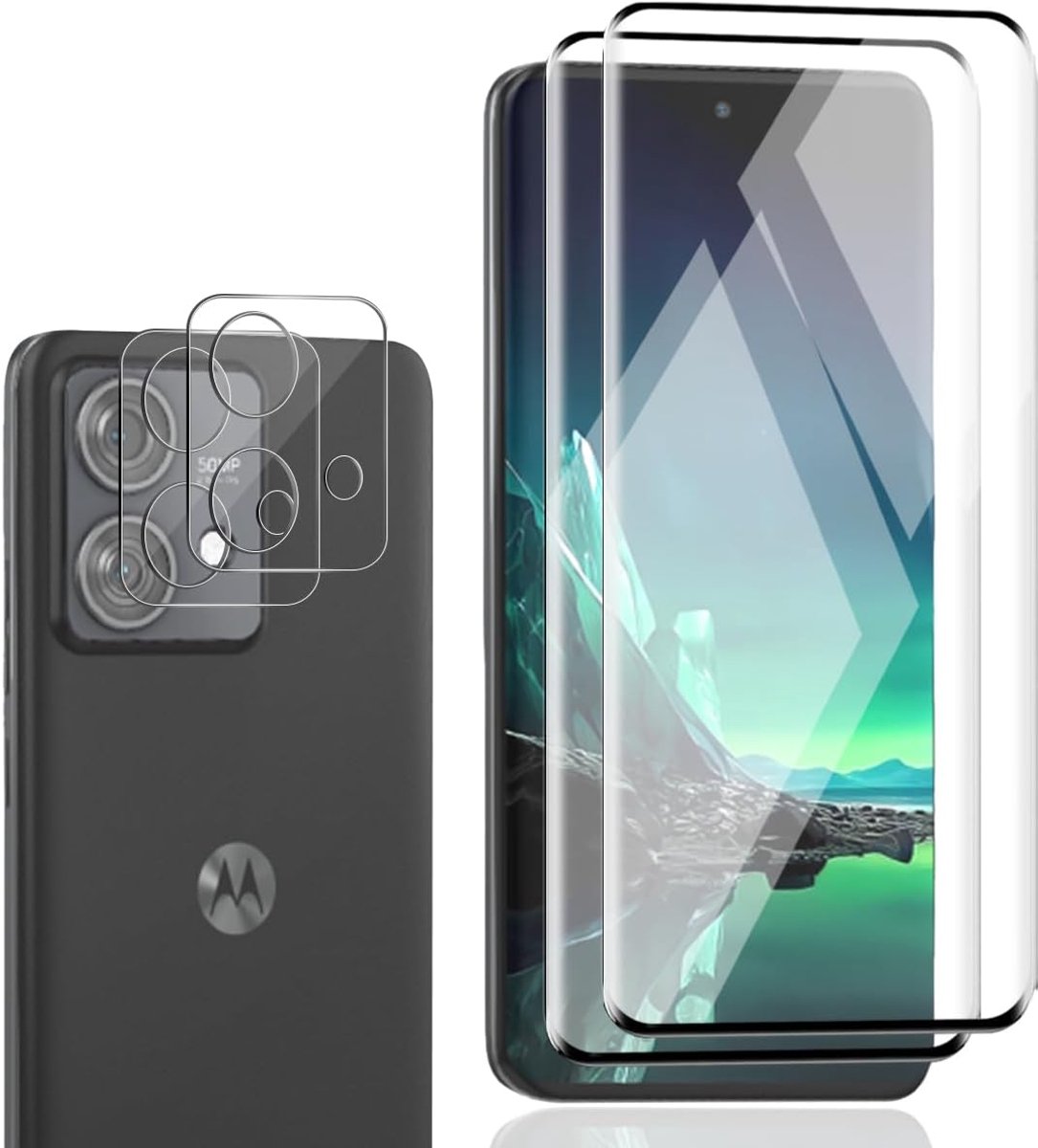 2 + 2 stuks gehard glas voor Motorola Edge 40 Neo