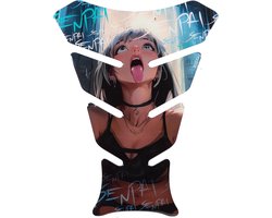 Tankpad Bescherming motorfiets gelpad Anime Girl Cyan Senpai Fun spreuk X509656VA
