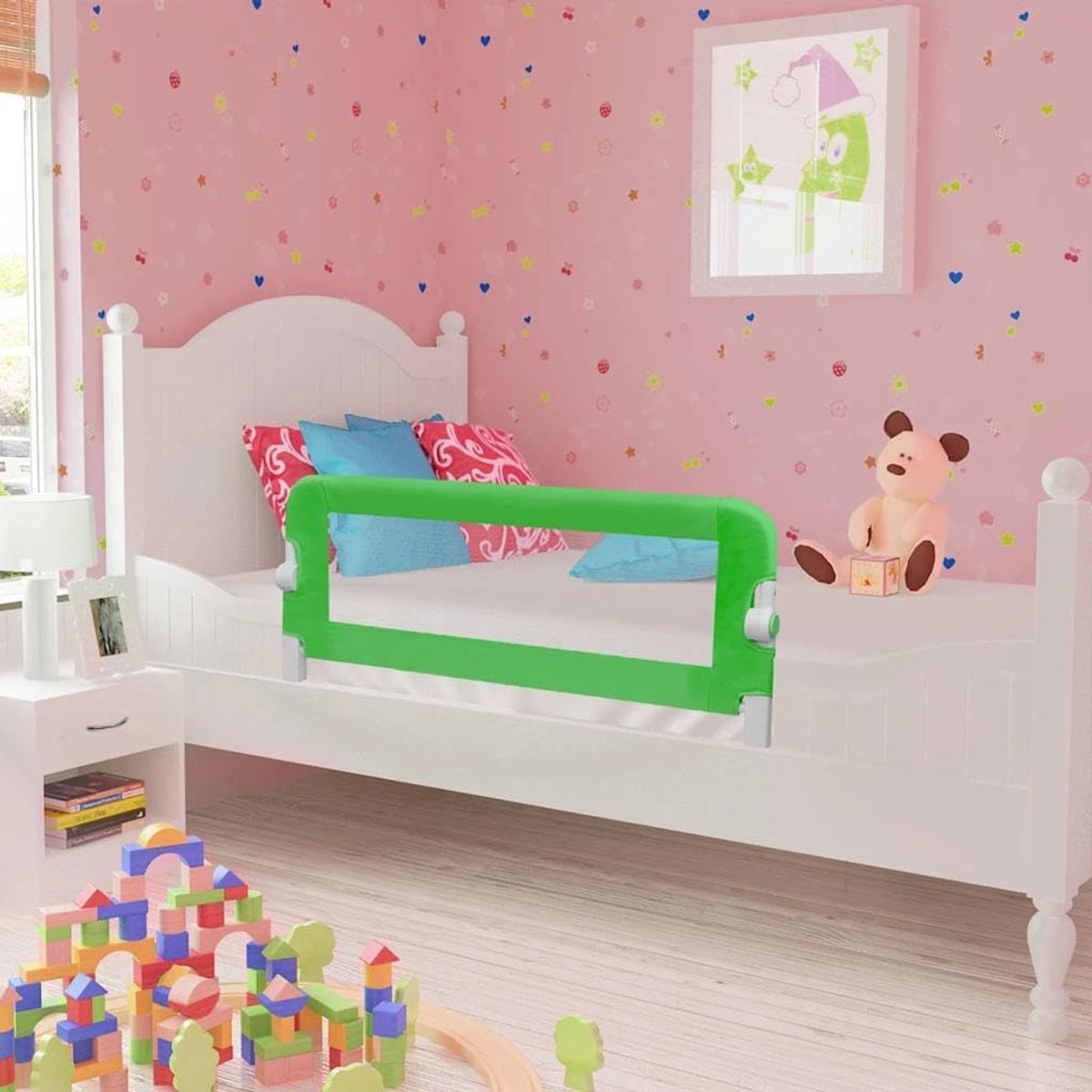 Bedhekje voor kinderen, 102 x 42 cm, groen