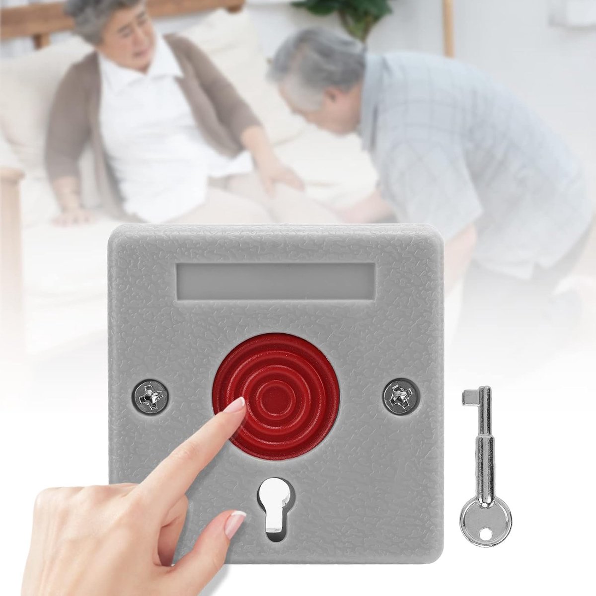 Brandwerende Duurzame Ingebouwde Noodknop Home Security Anti-diefstal Alarm Knop Handmatige Sleutel Reset