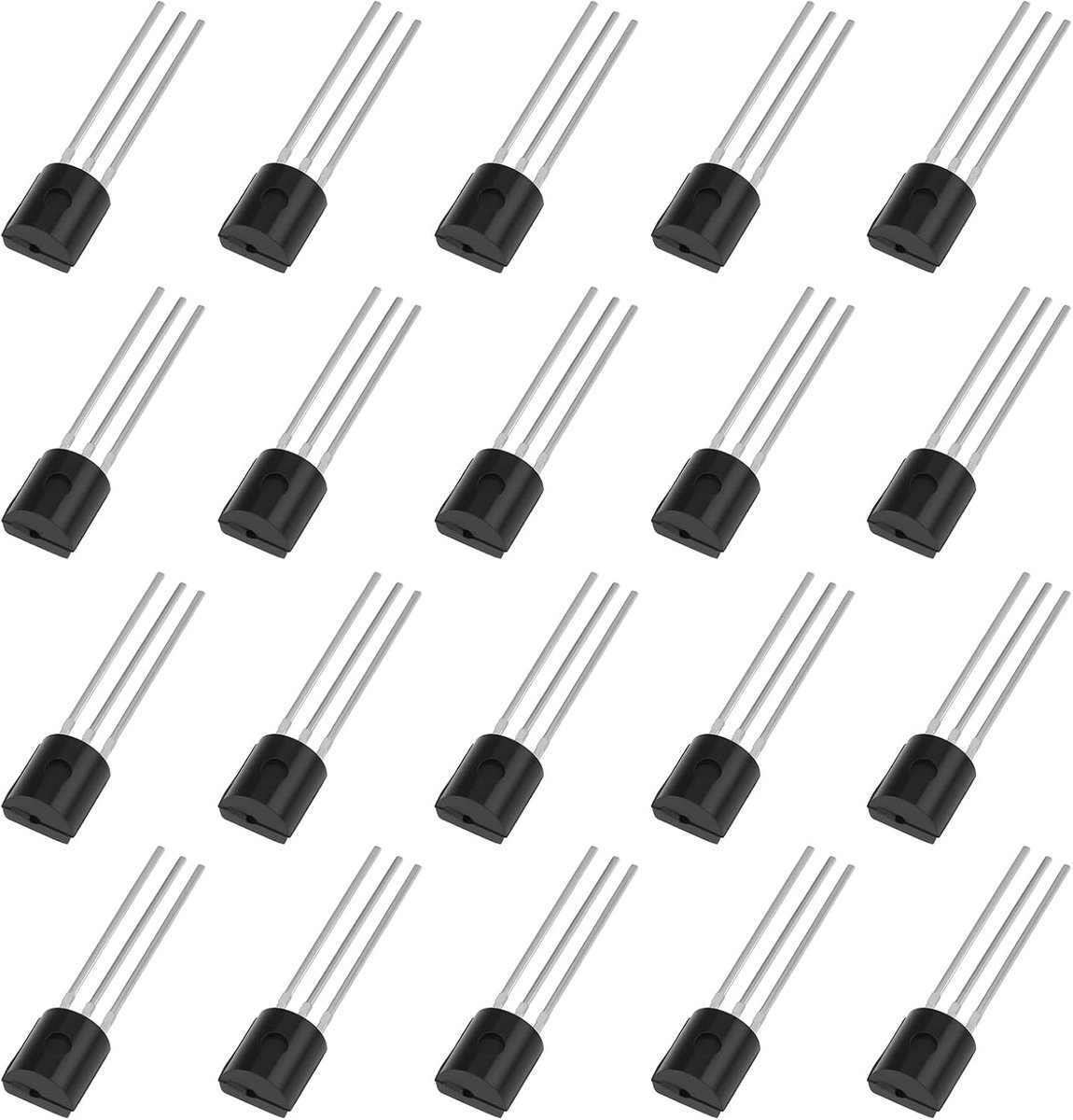 50 STKS NPN Bipolaire Transistor BC547B 0.1A 0.5W 50V Compatibel met Signaalversterking Schakelaar Controle
