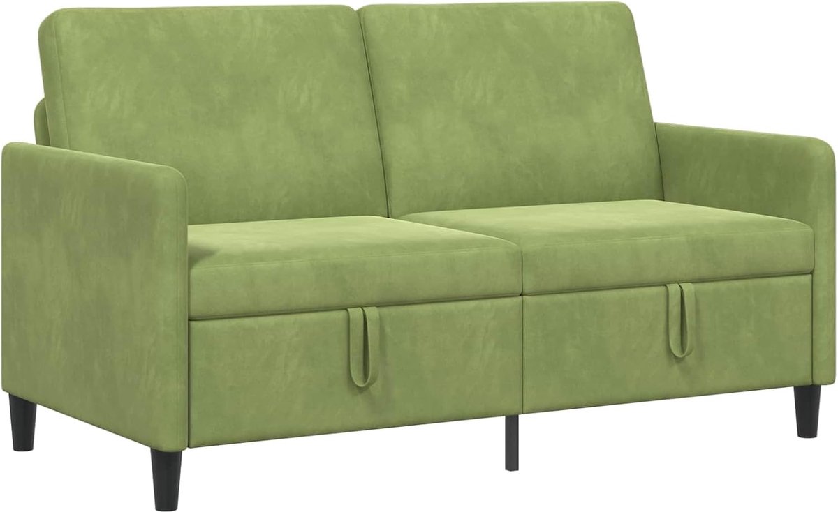 Sofa met opbergruimte, lichtgroen, 152 x 78 x 87 cm, polyester
