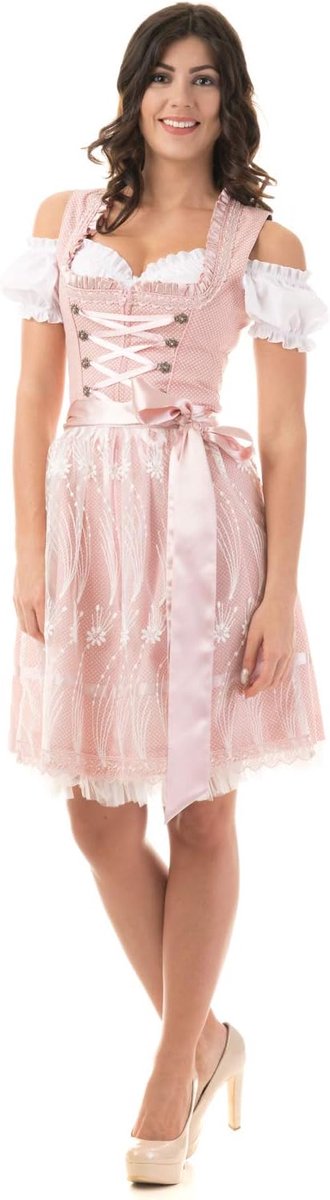 Dirndl klederdrachtjurk dames Nicole IN ROZE 3.TLG