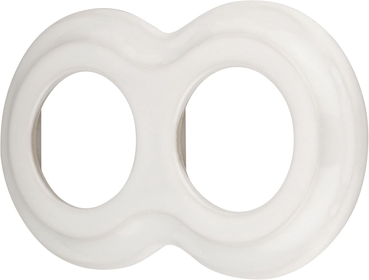 Serie Porselein Retro Curve Frame 2-Weg Wit