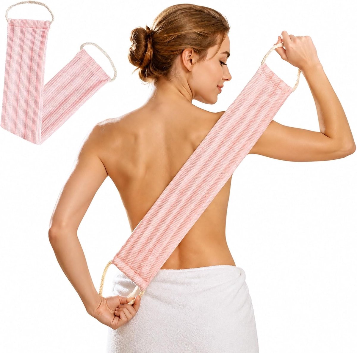 Rugscrubber voor de Douche, Douchespons, Peeling, Douchedoek, Doucheborstel, Rug, Afrikaanse Net Spons, Rugscrubber