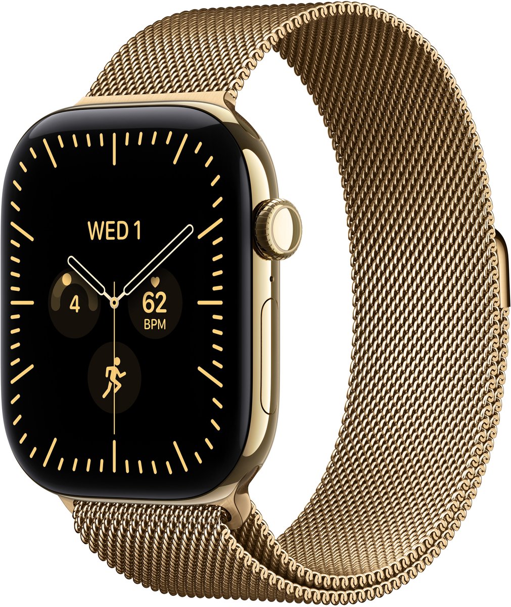 Apple Watch Series 12 - Wifi + 5G - 42 mm - Lichtgoud - S/M