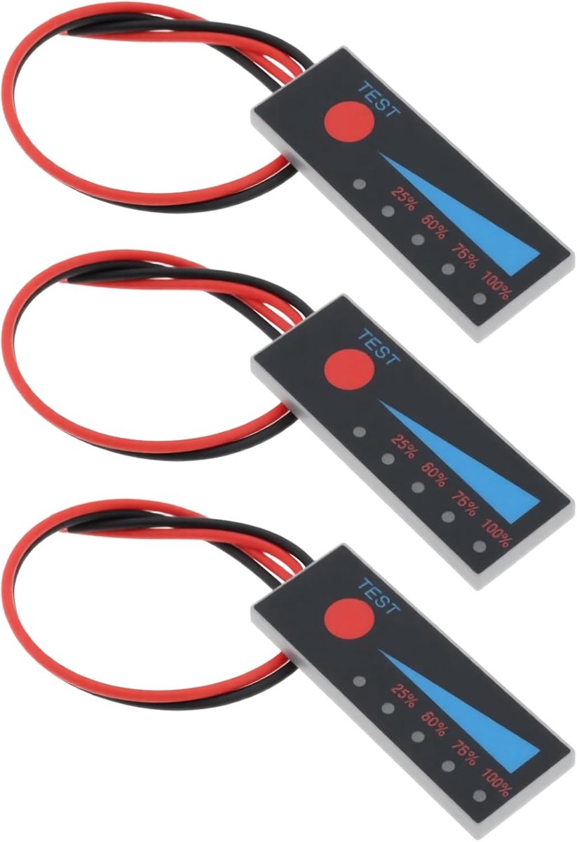 Idea 3 Stks 2S Li-Ion 5LED Batterij Meter Monitor Niveau Indicator Module Geschikt voor Lithium Loodzuur Batterij 7.4-8.4V